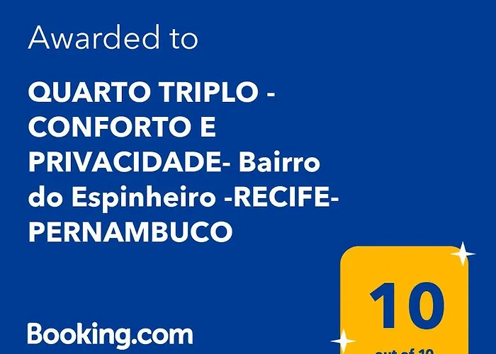 Quarto Triplo - Conforto E Privacidade- Bairro Do Espinheiro